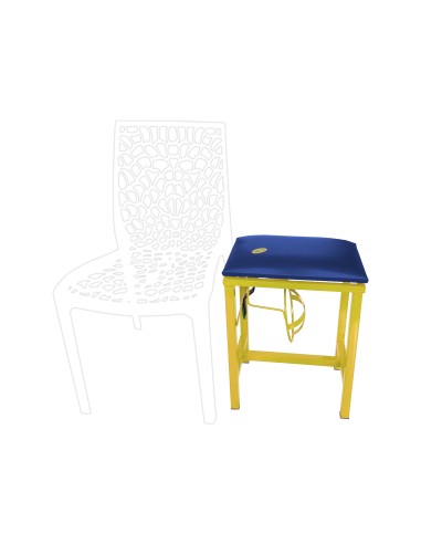 Coconut Scraper Cum Stool 2 in 1(Yellow)