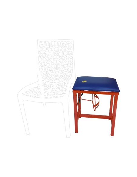 Coconut Scraper Cum Stool 2 in 1 (Orange)