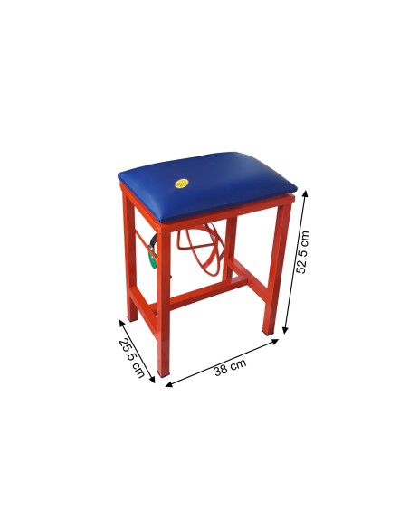Coconut Scraper Cum Stool 2 in 1 (Orange)