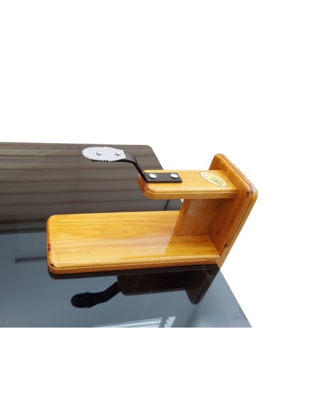 POLISHED JACKWOOD TABLETOP COCONUT SCRAPER