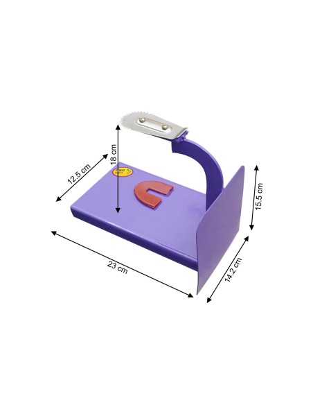 High Neck Metal Table Top  Coconut Scraper - Purple