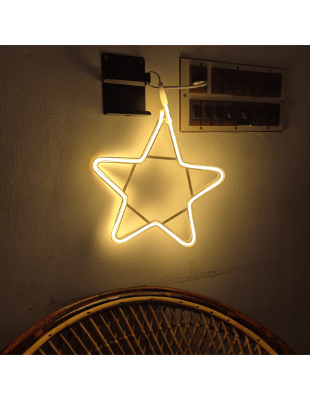 Christmas Neon Star LED Neon Alpha Warm