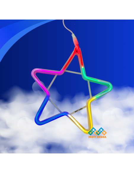 Christmas Neon LED Star Neon Alpha Multicolor