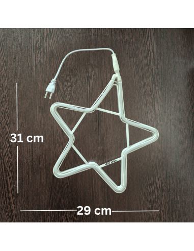 Christmas Neon LED Star Neon Alpha...