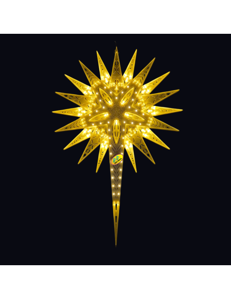 LED Christmas Star Sunflower Golden Warm Light