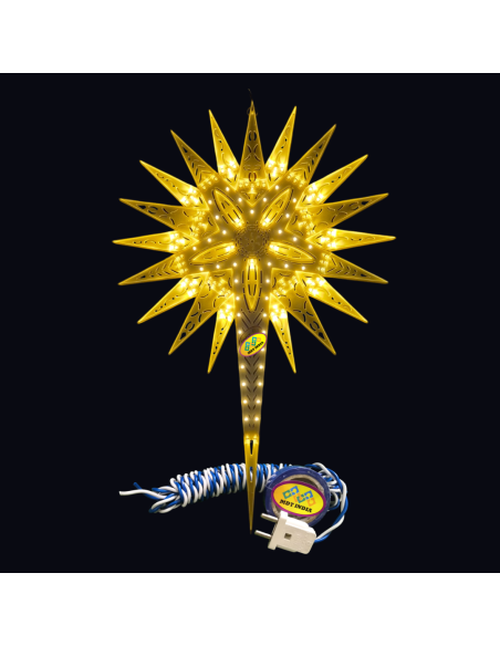 LED Christmas Star Sunflower Golden Warm Light