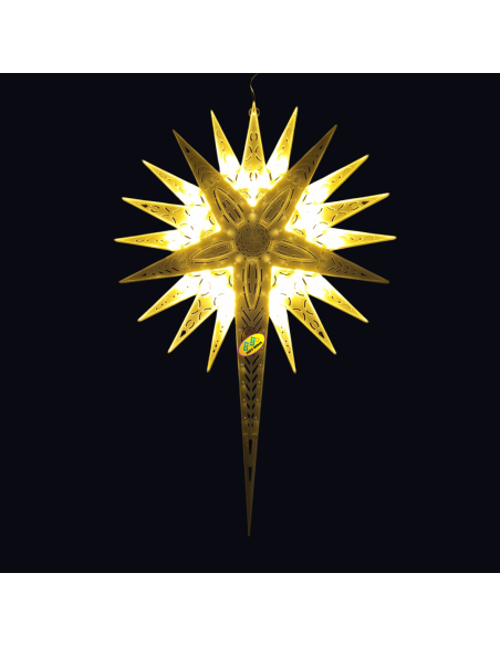 LED Christmas Star Sunflower Golden Warm Light