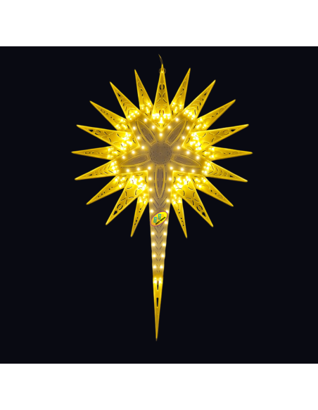 LED Christmas Star Sunflower Golden Warm Light