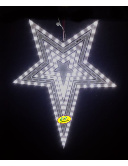 Christmas LED Star CRUX-5C-CW  (Light Color: Cool White, Package: Star Only)