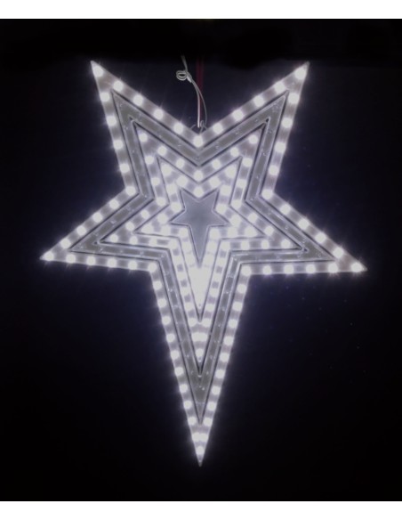 Christmas LED Star CRUX-5C-CW  (Light Color: Cool White, Package: Star Only)
