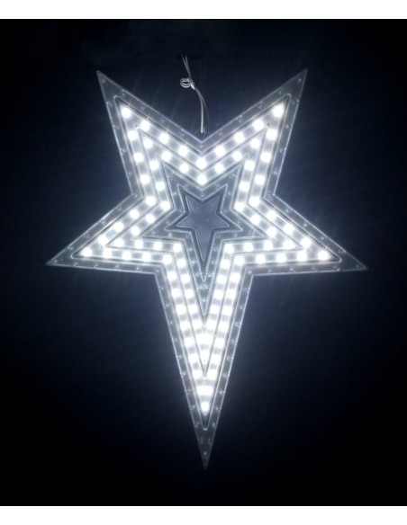 Christmas LED Star CRUX-5C-CW  (Light Color: Cool White, Package: Star Only)