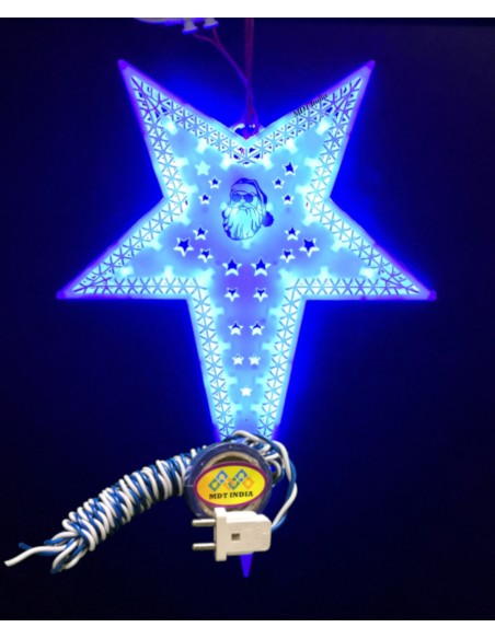 Double Sided LED Star FENCY-5C for Christmas (Package: Star + Wire + Plug + Tape)