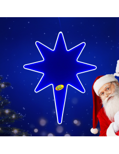 Christmas LED Star NEON Tesla