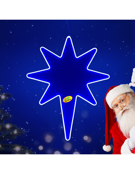 Christmas LED Star NEON Tesla