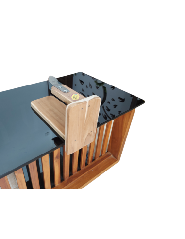 Teakwood Tabletop Coconut Scraper...