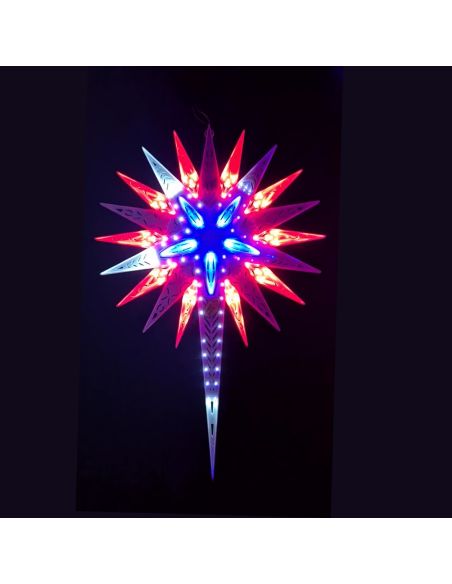 Christmas LED Star Sunflower Jumbo (wire + Plug + Tape)