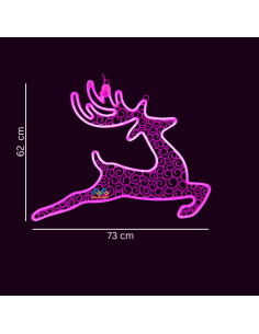 Neon Small Reindeer