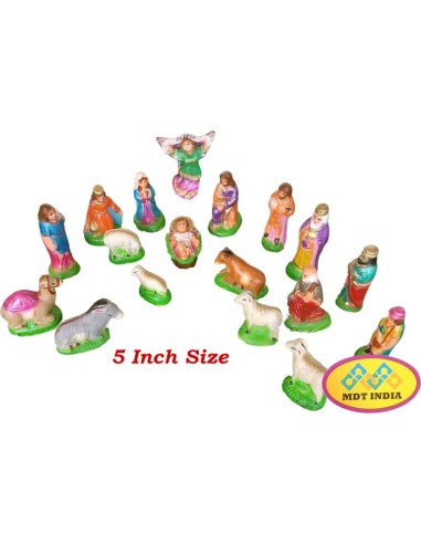 Christmas Nativity Crib Set 5 Inch...