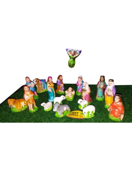 Christmas Nativity Crib Set 4.5 Inch Separate Pieces 12 cm