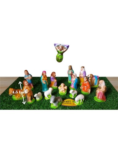 Christmas Nativity Crib Set 4.5 Inch...