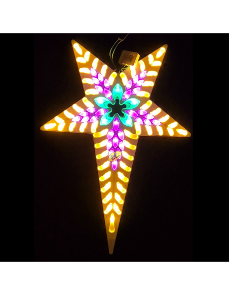 SANTABELLS Christmas Decoration LED Star Lemcandy 5C Multicolor