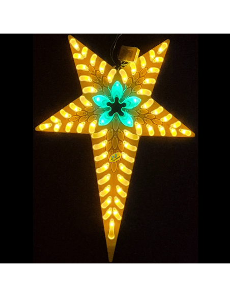 SANTABELLS Christmas Decoration LED Star Lemcandy 5C Multicolor