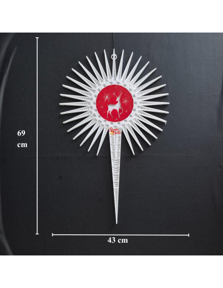 SANTABELLS Christmas Decoration LED Star Sky Burst 34C Multicolor