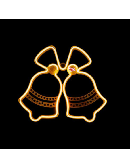 SANTABELLS Christmas LED Decoration Neon Twinbell Warm