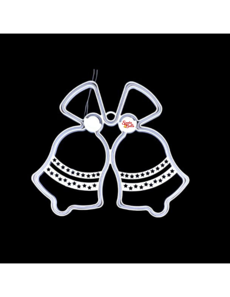 SANTABELLS Christmas LED Decoration Neon Twinbell Warm