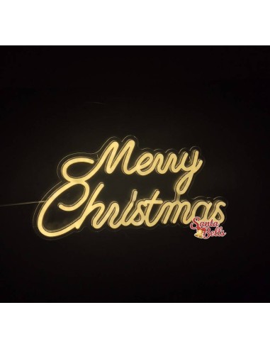 SANTABELLS Neon Merry Christmas Board...