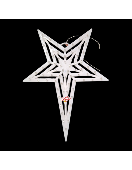 Santabells Xmas LED Star Simple Dual Three 8C Multicolor