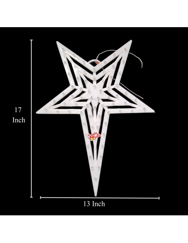 Santabells Xmas LED Star Simple Dual...