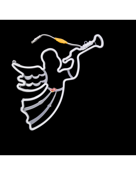 SANTABELLS Christmas Decoration LED Light Neon Angel Pack of 2 (Warm)