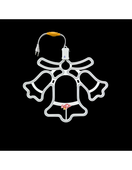 SANTABELLS Christmas Decoration LED Light Neon Tribell (Blue)