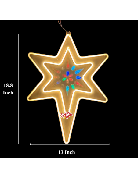 Santabells LED Star Neon Twilight 6C Warm