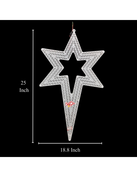 SANTABELLS Christmas LED Star Twister Strip Double Sided 5C Multicolor