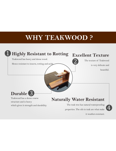 Polished Teakwood Tabletop Coconut... Polished Teakwood Tabletop Coconut...