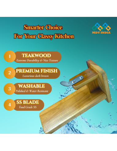 Teakwood Tabletop Coconut Scraper...