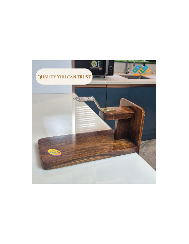 Polished Teakwood Wide Tabletop...