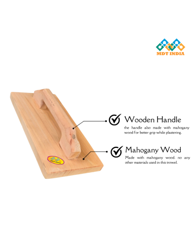 Mahogany Plastering Trowel 12 X 6
