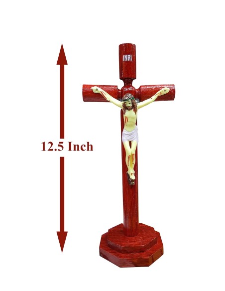 Jesus on The Cross Statue Wooden Handicraft