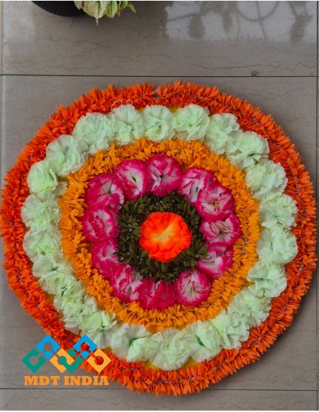 Onam Ready to use Pookkalam Plastic Flower 2 FT - D2