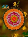Onam Ready to use Pookkalam Plastic Flower 2 FT