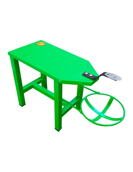 Stool Coconut Scraper Medium Size with Plate Holder Green