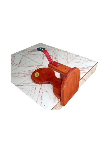 Mahogany Wood Tabletop Coconut Scraper