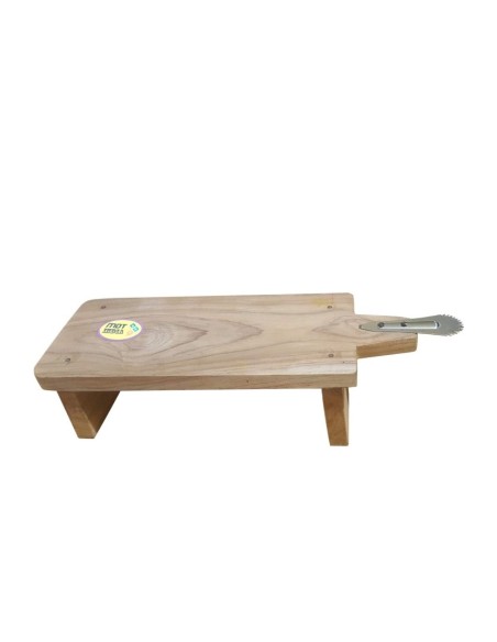 Stool Type Wooden Coconut Scraper  - 9.5 CM