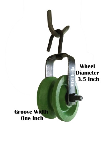 Simple Ball Bearing Pulley  Green Simple Ball Bearing Pulley  Green