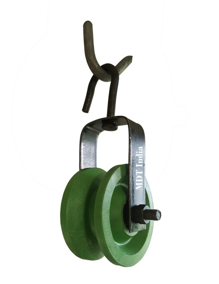 Simple Ball Bearing Pulley  Green