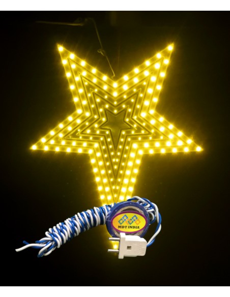 Christmas LED Star CRUX-5C-YELLOW (Star Only)