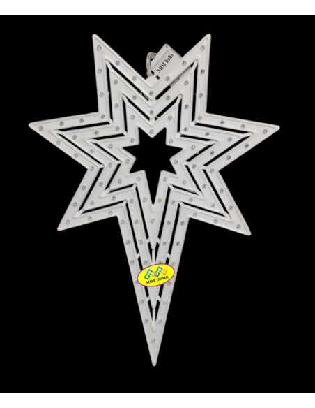 Christmas LED Star ELECTRA-7C Package: Star + Wire + Plug + Tap